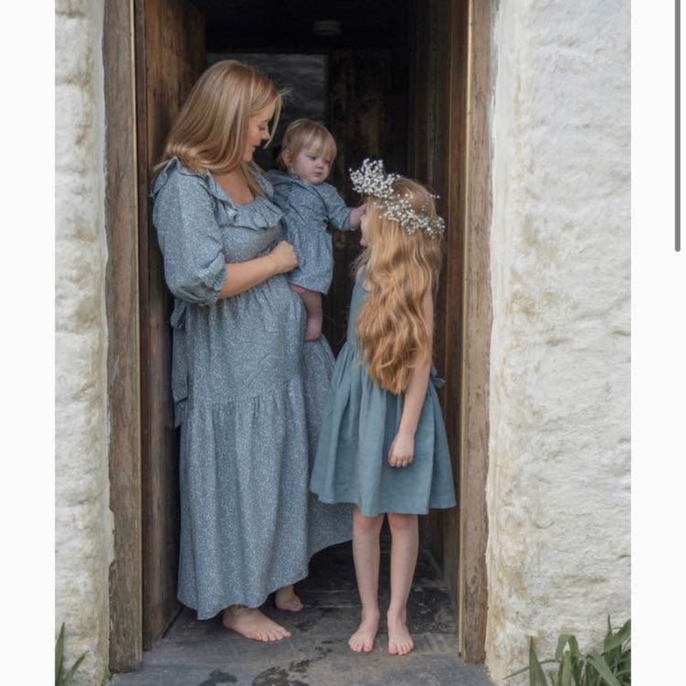 Little Cottonwood blue floral Aspen dress